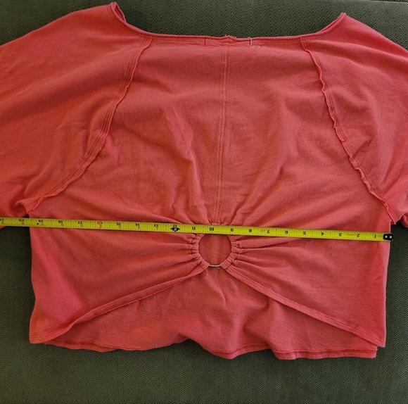 We The Free Short Sleeve Crop Top Pink - Picture 4 of 6